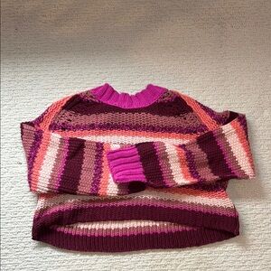 Free People Multicolor Striped Sweater